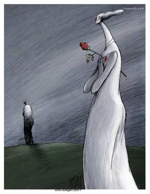 经典讽刺人虚伪的图片boliga讽刺插画