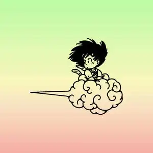 七龙珠孙悟空筋斗云金箍棒日漫动漫二次元防水贴纸