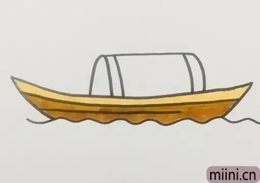 木船简笔画步骤教程