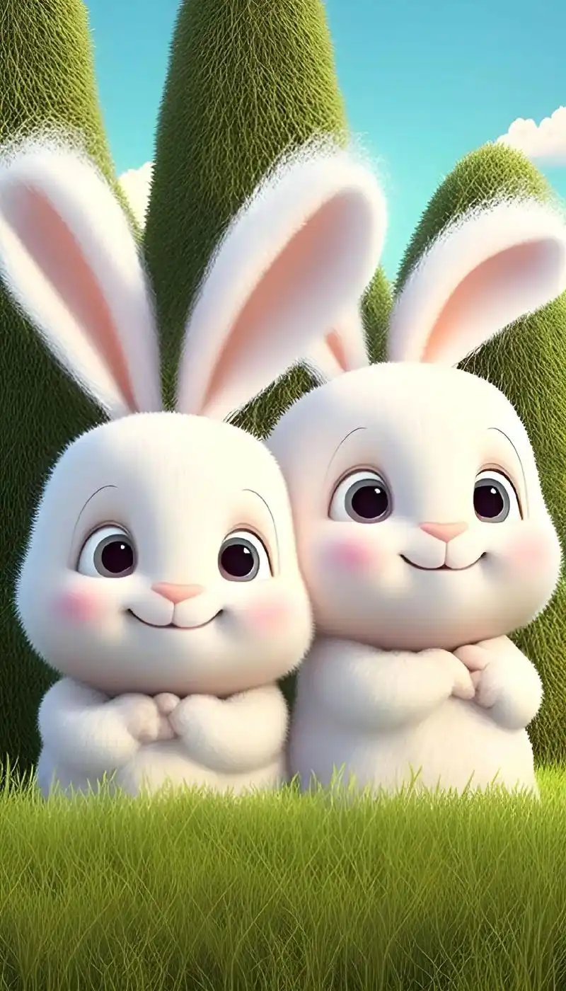 小兔子乖乖#可爱兔子动态壁纸 #可爱到爆炸99 #可爱萌图  - 抖音