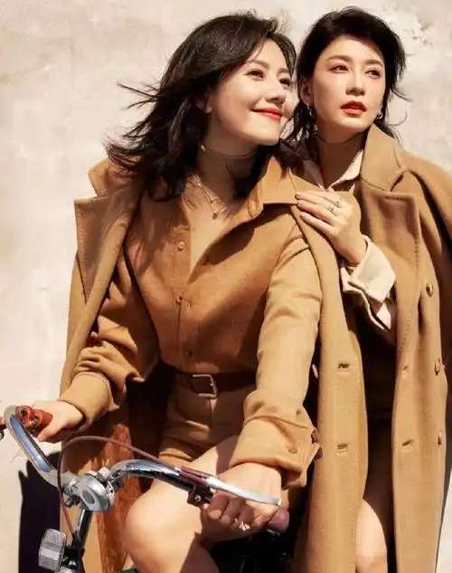 44岁高圆圆和49岁贾静雯合体拍美拉德大片终于见识了真正高级感