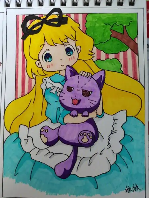 临摹爱丽丝梦游仙境