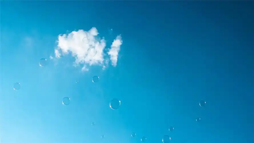 晴空白云唯美高清桌面壁纸