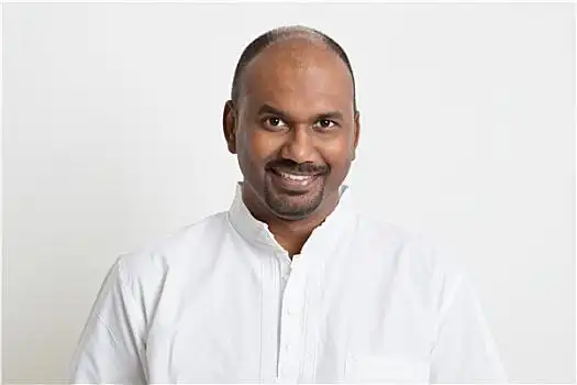 休闲,成熟,印度人,头像