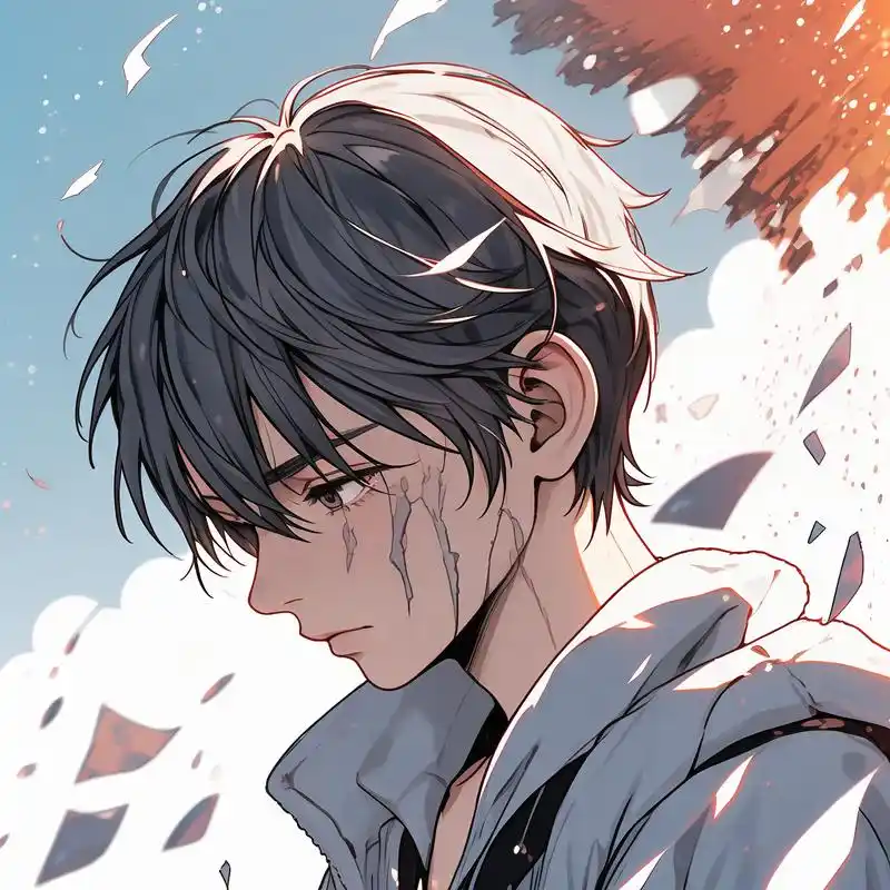 心碎动漫男生头像,谁还没几个意难平92