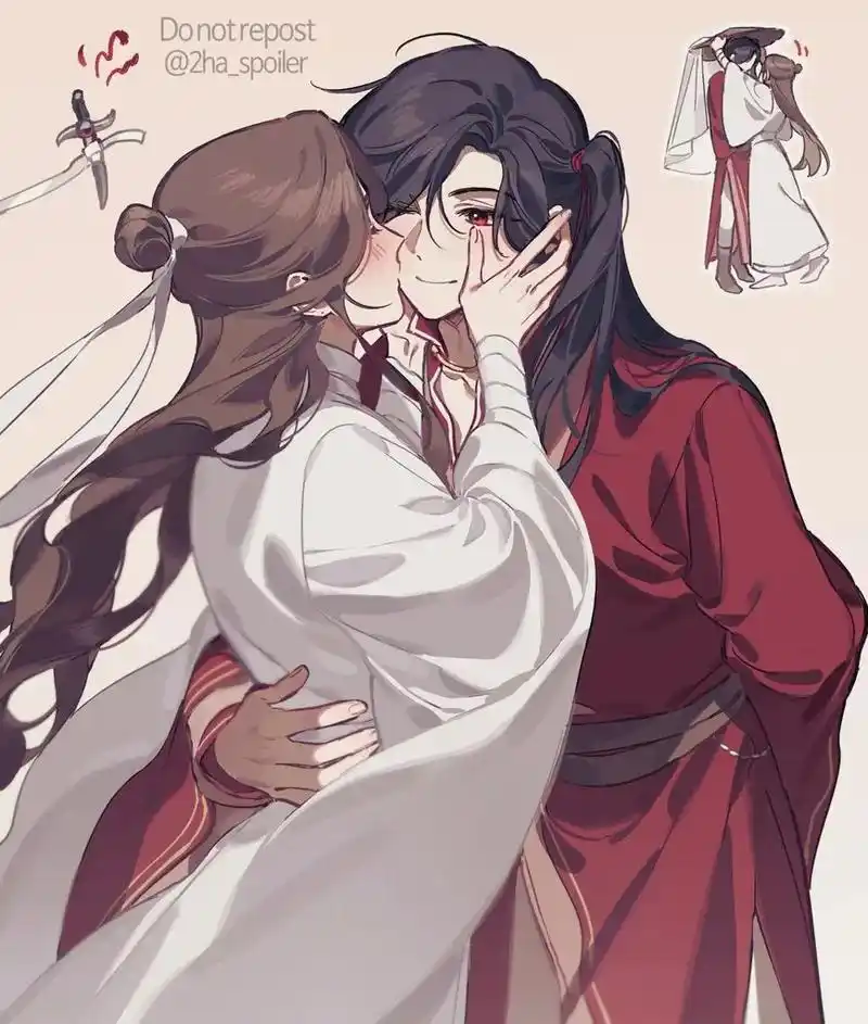 不管是变大还是变小都要亲亲.#天官赐福 #花城 #谢怜 #抖 - 抖音