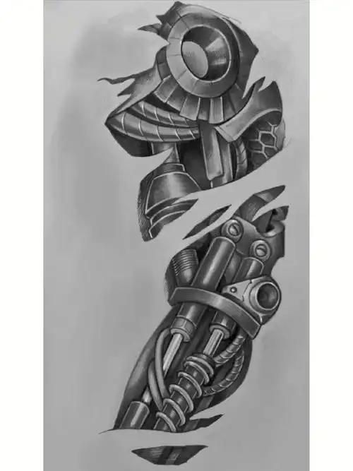 纹身手稿  #纹身设计   机械臂风格花臂纹身笔记评论啊欧,还没有评论