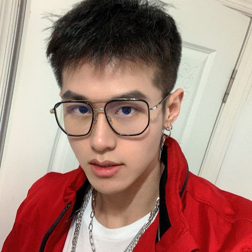 双梁镜架平光舒适个性酷帅网红潮男眼睛近视眼定制成品光学镜