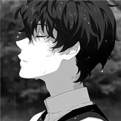 冷酷男生头像真人黑白