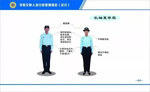 第十一条:文职人员着制式服装时,非雨雪天不得打伞,雨雪天打伞时应