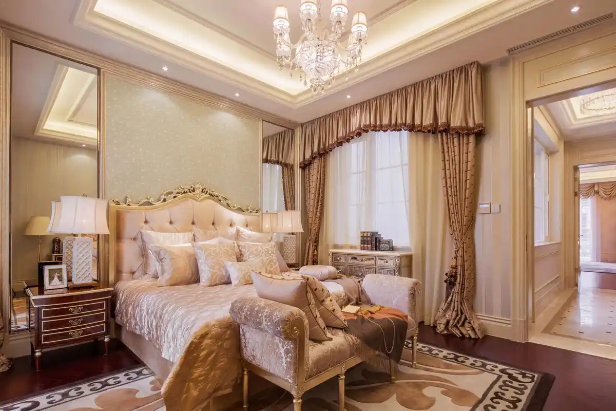 现代欧式别墅卧室设计图