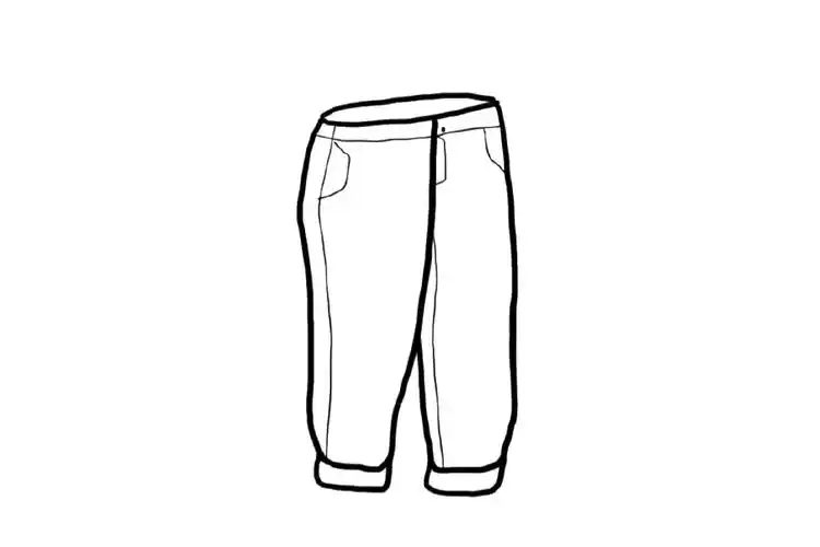 运动裤怎么画