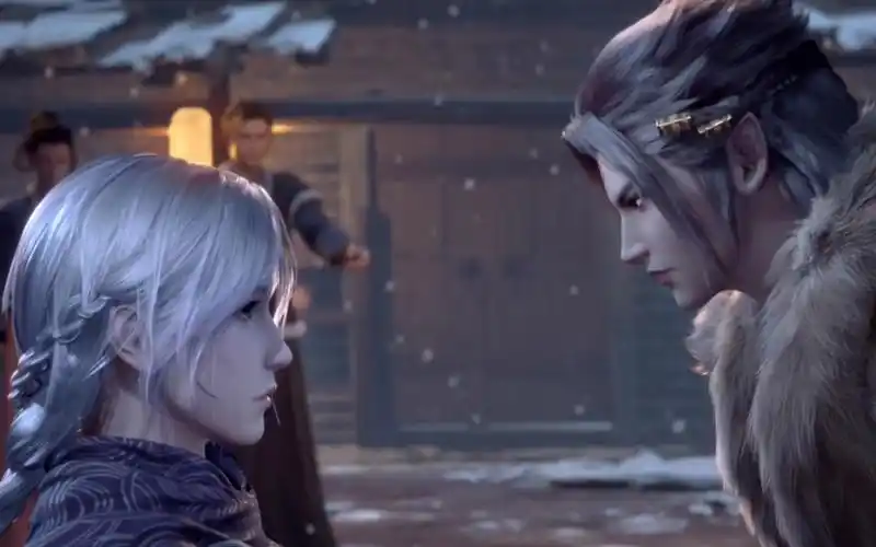 苍狼白鹿终于相见了"我赐你白昼的温暖""我赐你黑夜的安宁"#天宝伏妖