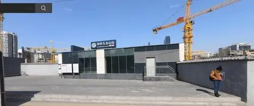 这是距离乐成豪丽最近的地铁7号线和14号线换乘站九龙山地铁站.