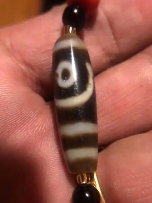 千年至纯两眼老天珠