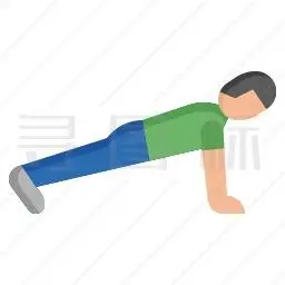俯卧撑图标