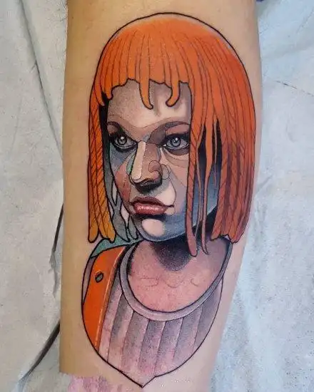 创意十足的彩绘纹身图案水彩纹身3