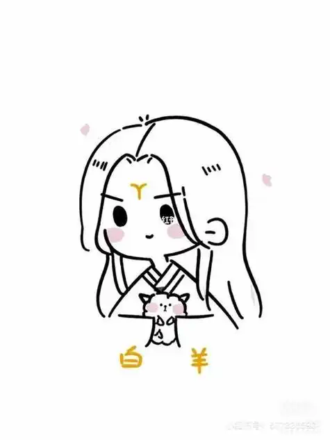 星座漫画美少女简笔画十二星座简笔画十二星座 古风公主手绘简笔画