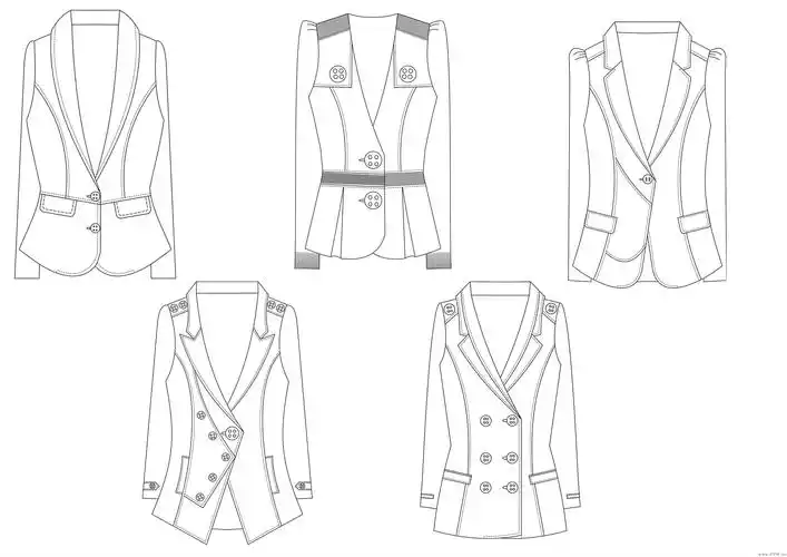 休闲女式上衣-女装设计-服装设计