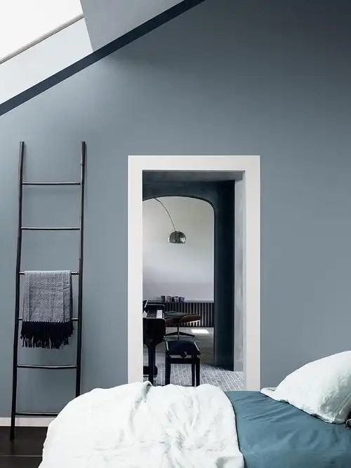 装修灵感之 ins墙漆 雾霾蓝是什么蓝99_装修_雾霾蓝_ins_冷色_搭配