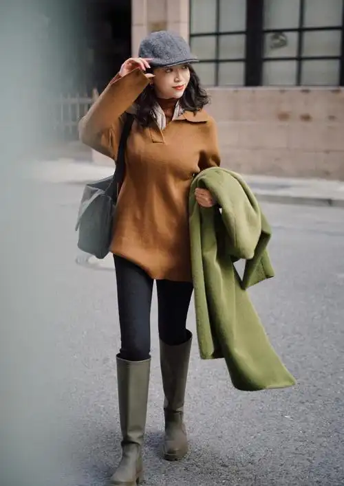 真是服了博主三木!冬日"叠穿"美成风景,优雅知性好气质