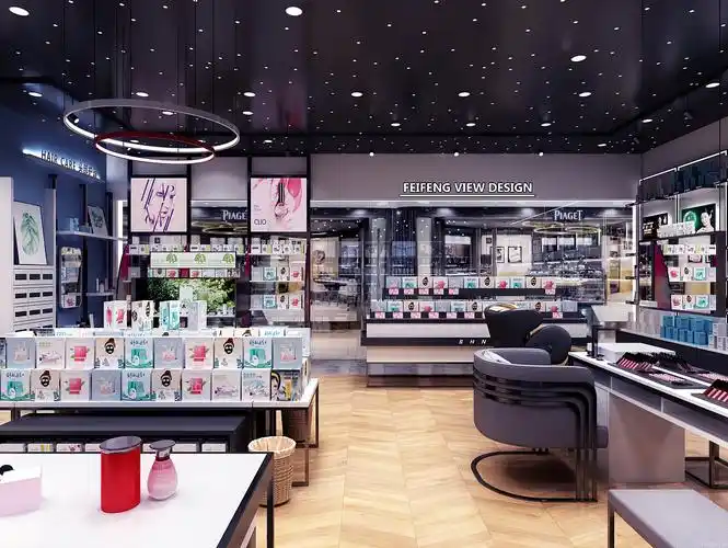 吉安护肤化妆品展示柜定制-广州市白云区国明货架厂