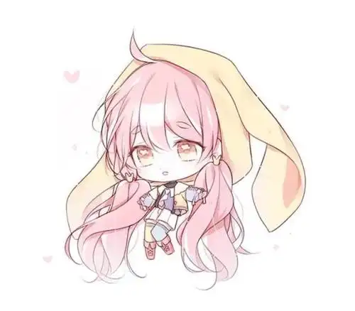 q版动漫人物绘画,线条流畅简洁,琉璃般的大眼睛灵动可爱极了