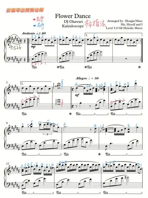 花之舞演奏版标指法慢速教学已出
