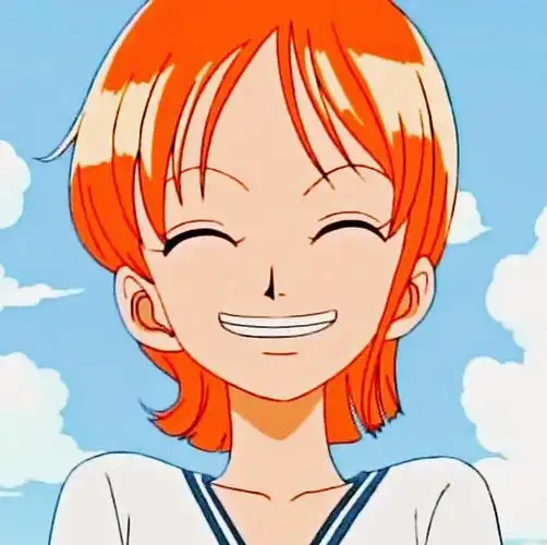 娜美自截头像开怀大笑的航海士