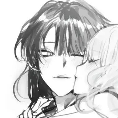 动漫百合情侣头像一对