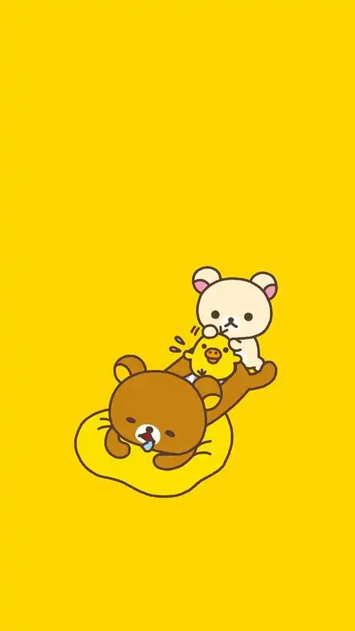 可爱卡通小熊软萌高清图片手机壁纸