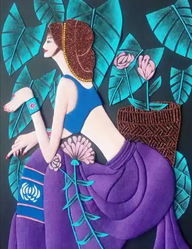 布贴画艺术老师——苏醒 - 美篇