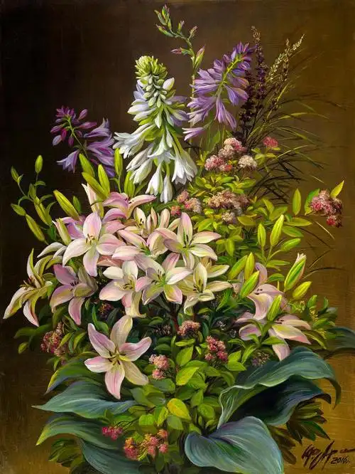 静物花卉油画欣赏