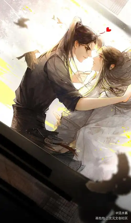 二哈和他的白猫师尊_二哈和他的白猫师尊燃晚楚晚宁墨燃同人绘画作品