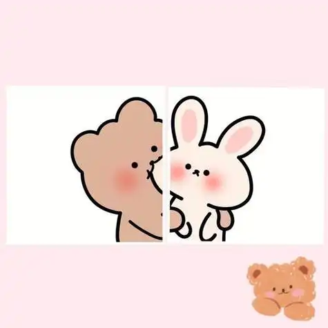 情侣小熊兔子头像版