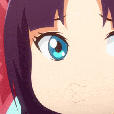 美少女可爱嘟嘴眨眼萌gif动图_动态图_表情包下载_soogif