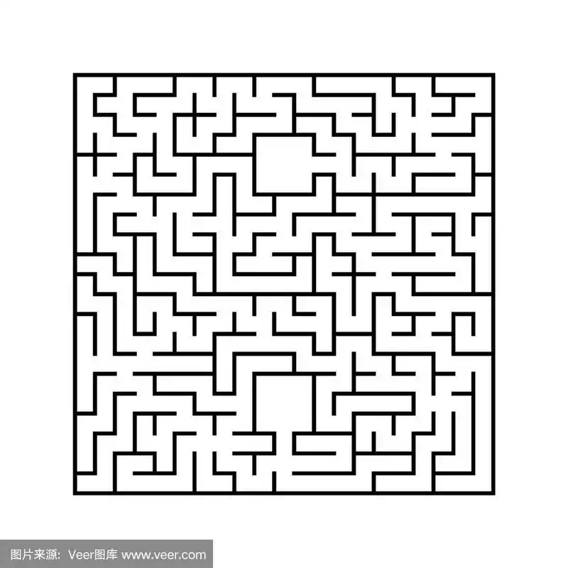 抽象方块迷宫游戏,适合儿童益智用