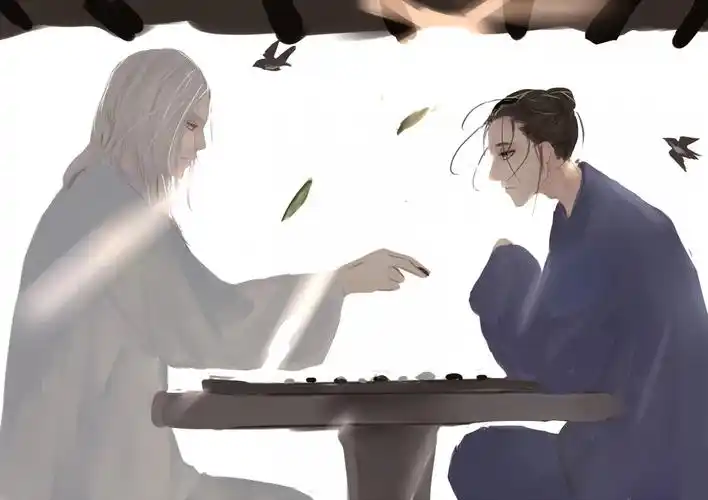 一人之下 王也 张灵玉 下棋图片,4k高清动漫图片,娟娟壁纸