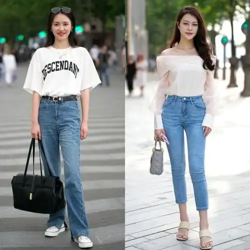 看她们的街拍穿搭,又美又飒,简约时髦气质好