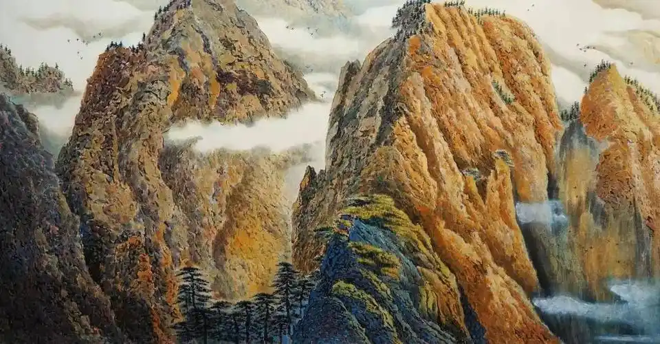 【视频直播通知】丁建国 教您画重彩山水