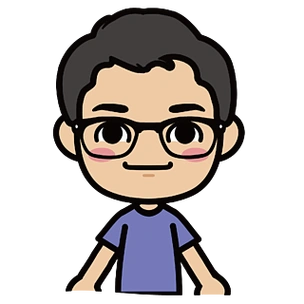 卡通手绘眼镜初中学生男