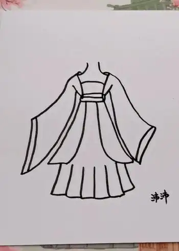 古装衣服简笔画