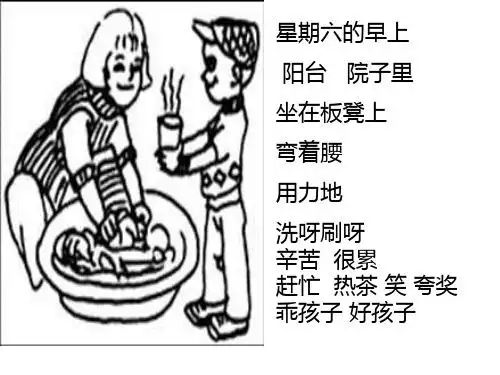 和妈妈一起洗衣服看图写话 - 百度文库