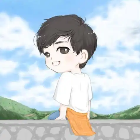 卡通头像男生呆萌小孩