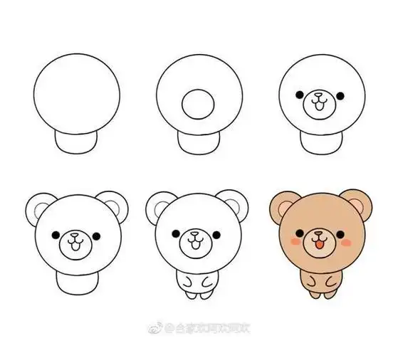 简笔画动物画法儿童简笔画动物步骤画法100种萌萌的动物简笔画步骤图