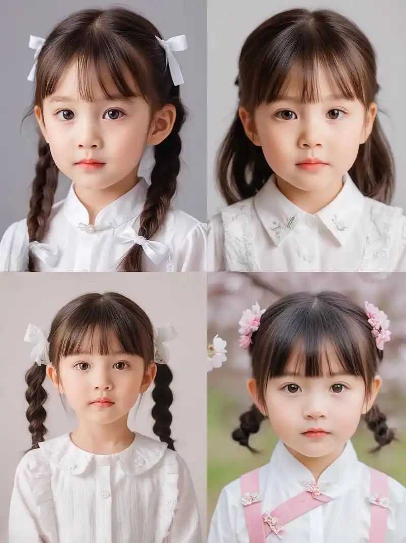 简单又好扎的女童发型来咯