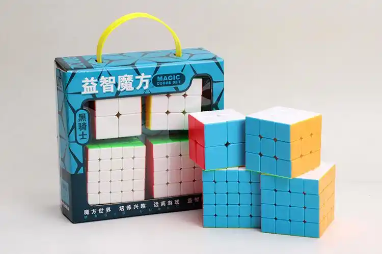 【zcube实色小礼盒四件套】二三四五阶魔方益智专业套装玩具批发