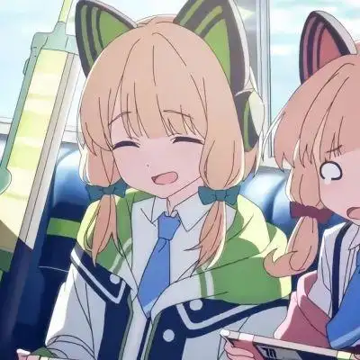 动漫闺蜜头像,可爱系的瞳孔里都是迩