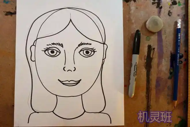 怎么教孩子按比例画人脸(步骤图解)