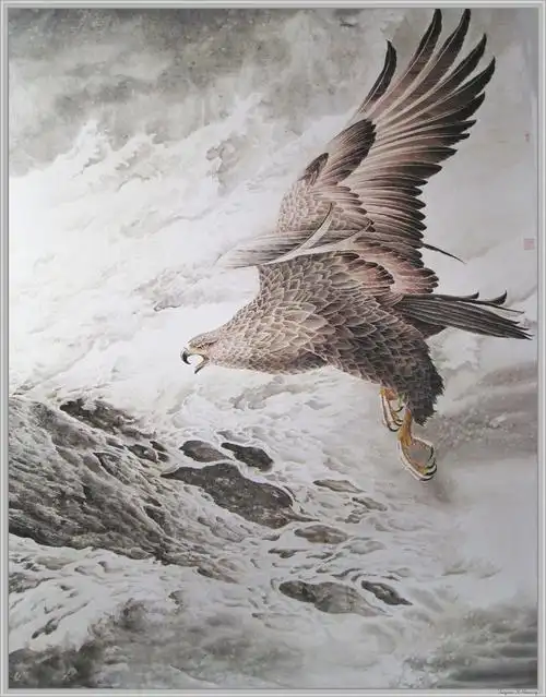 国画欣赏 工笔鹰02(20p) - 桃源居士 - 桃源居